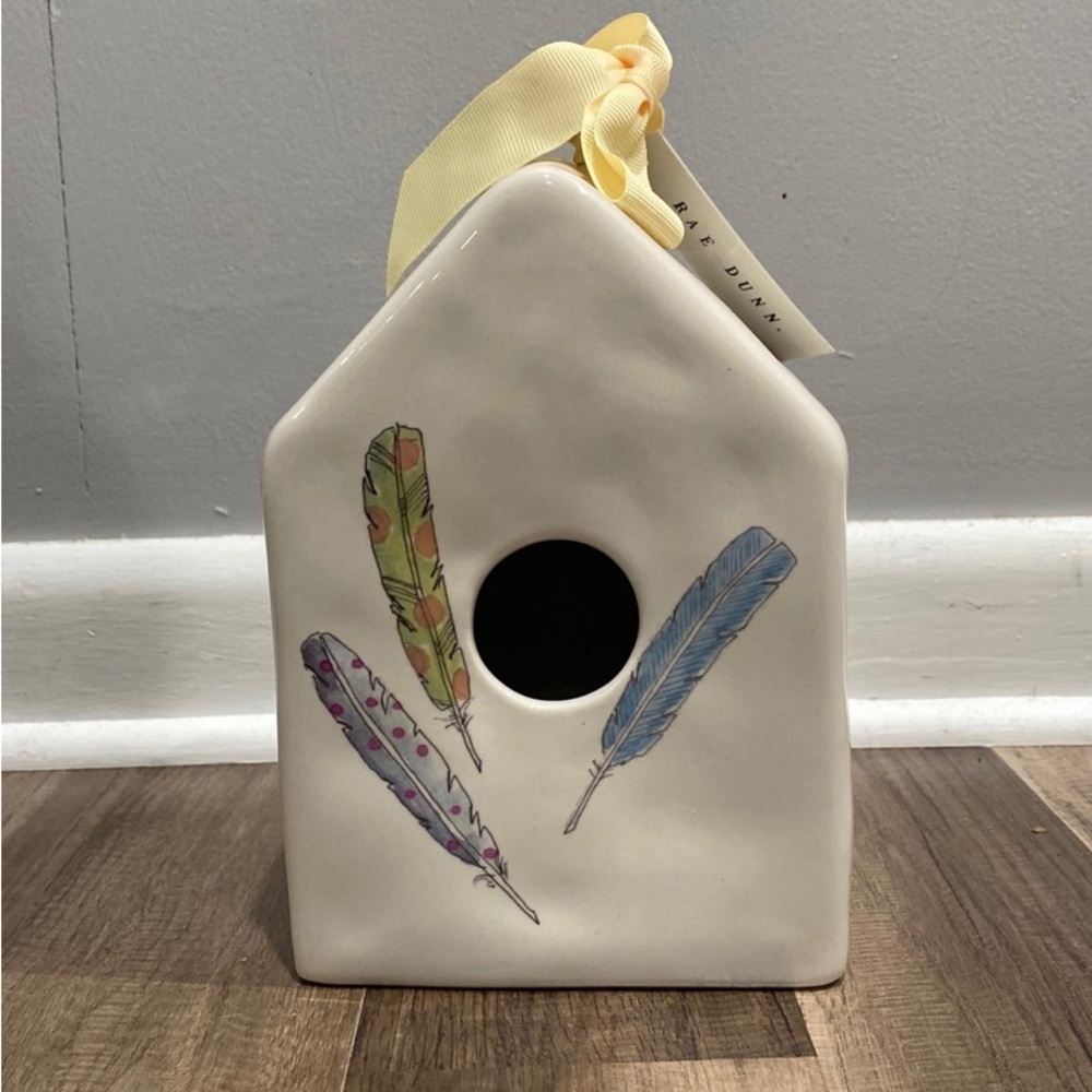 Rae Dunn Feather Birdhouse